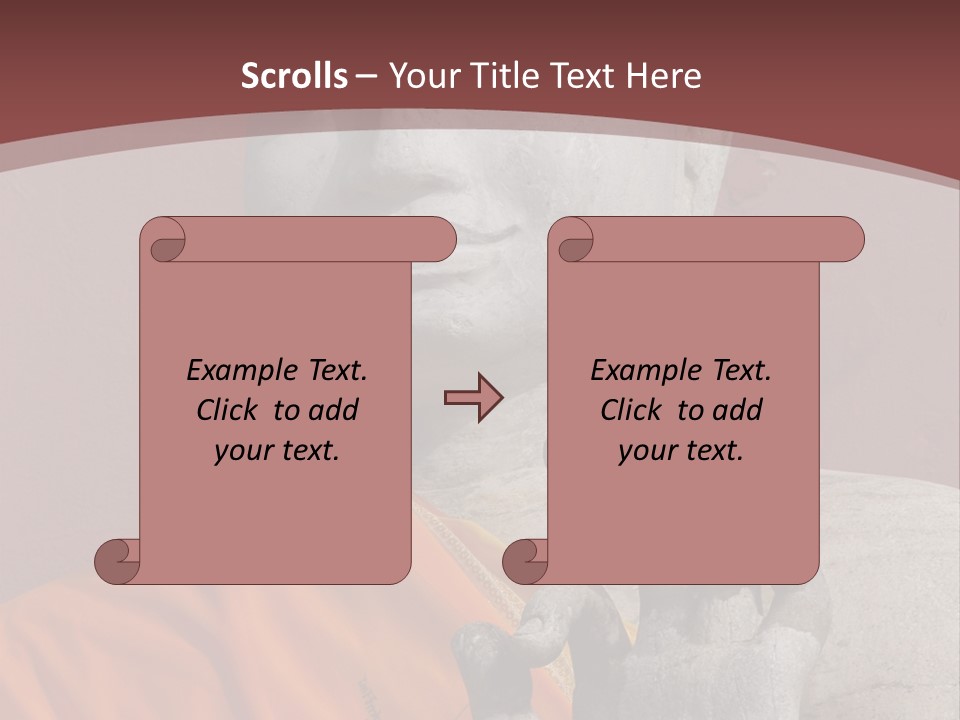 Stone Buddha Making Ok Sign From The Temple Of Nakhon Pathom, Thailand PowerPoint Template