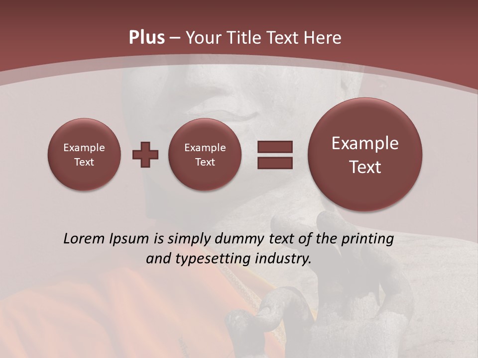 Stone Buddha Making Ok Sign From The Temple Of Nakhon Pathom, Thailand PowerPoint Template