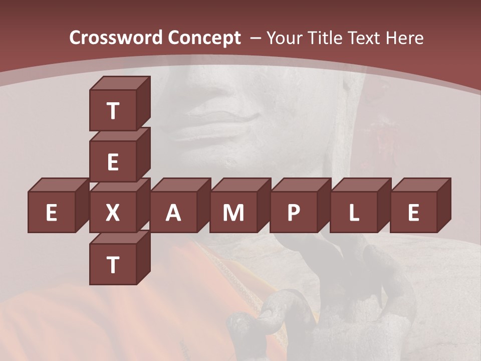 Stone Buddha Making Ok Sign From The Temple Of Nakhon Pathom, Thailand PowerPoint Template