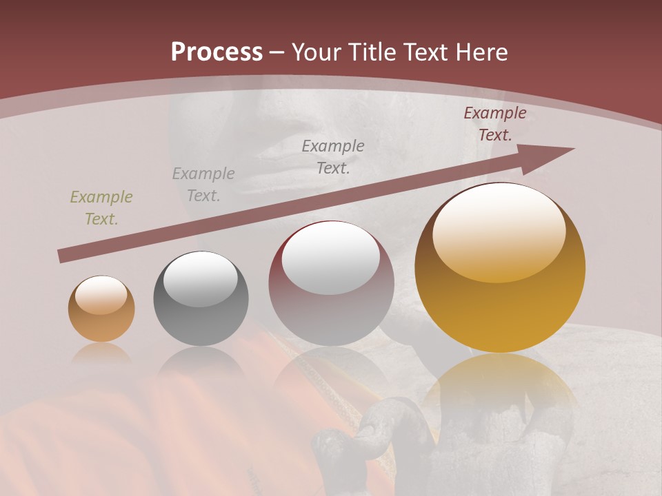 Stone Buddha Making Ok Sign From The Temple Of Nakhon Pathom, Thailand PowerPoint Template