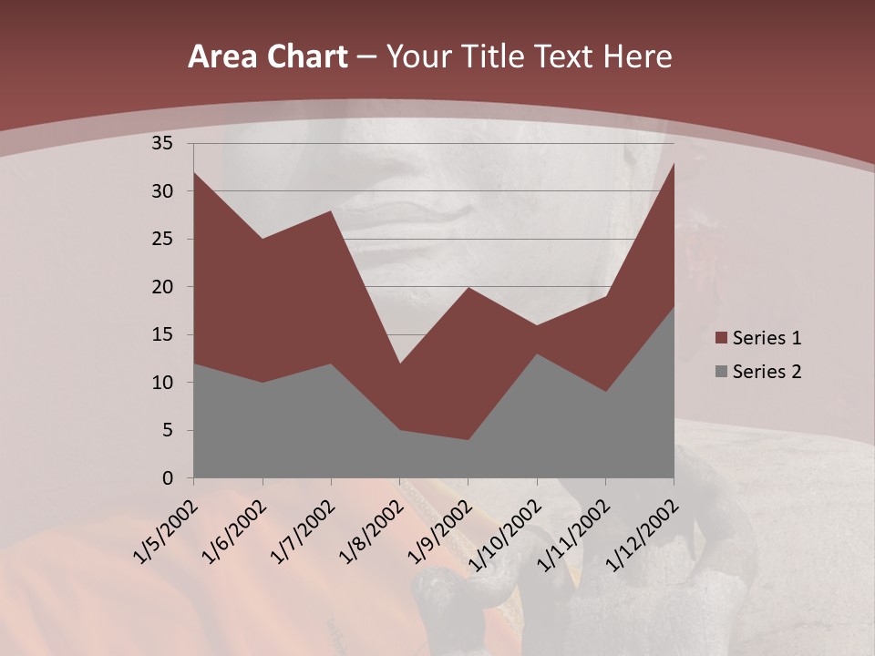 Stone Buddha Making Ok Sign From The Temple Of Nakhon Pathom, Thailand PowerPoint Template