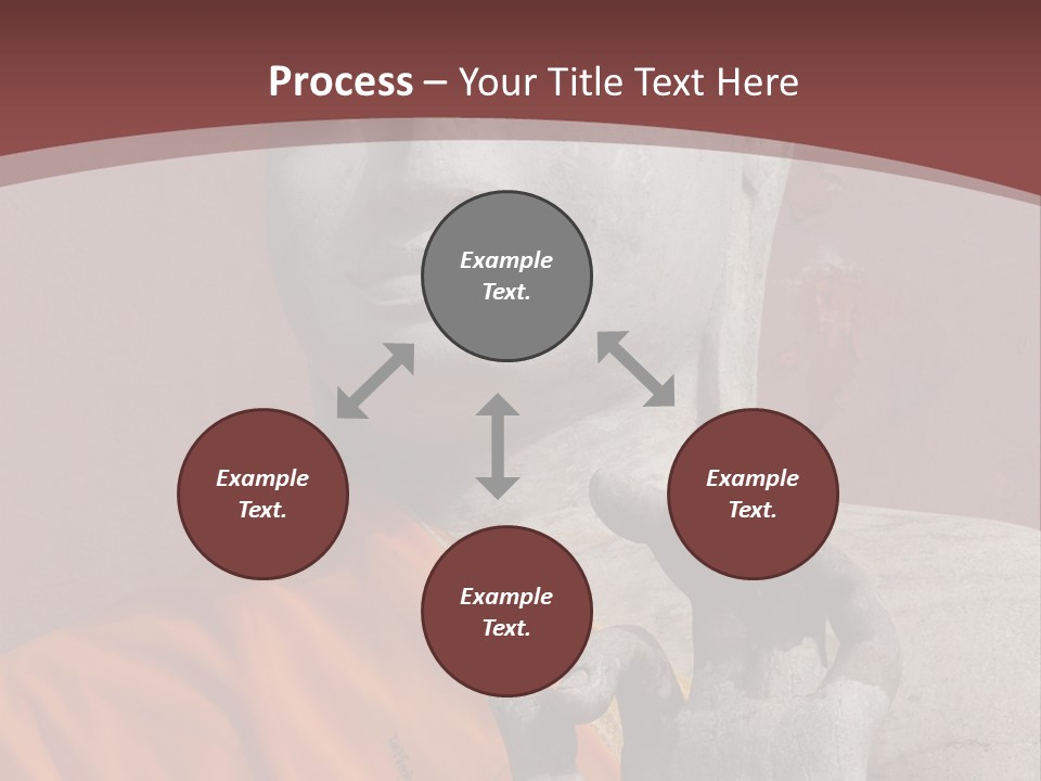 Stone Buddha Making Ok Sign From The Temple Of Nakhon Pathom, Thailand PowerPoint Template