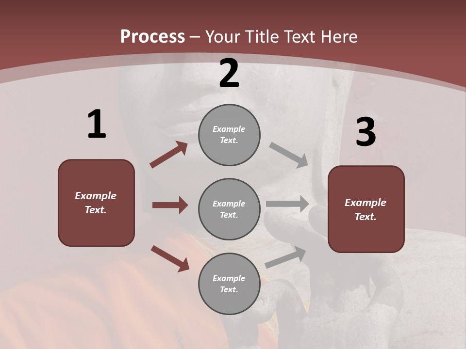 Stone Buddha Making Ok Sign From The Temple Of Nakhon Pathom, Thailand PowerPoint Template