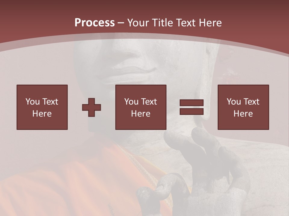 Stone Buddha Making Ok Sign From The Temple Of Nakhon Pathom, Thailand PowerPoint Template