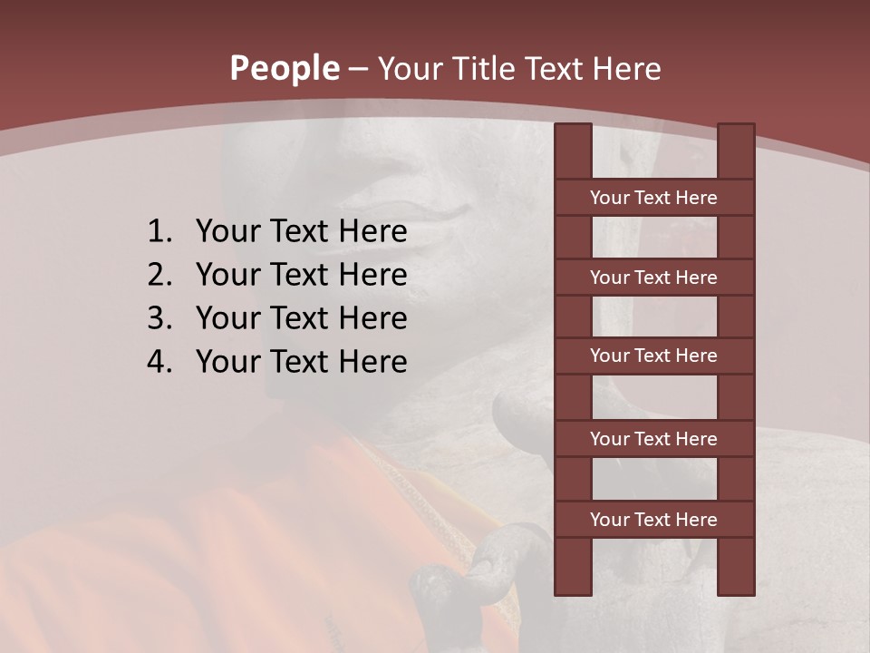 Stone Buddha Making Ok Sign From The Temple Of Nakhon Pathom, Thailand PowerPoint Template