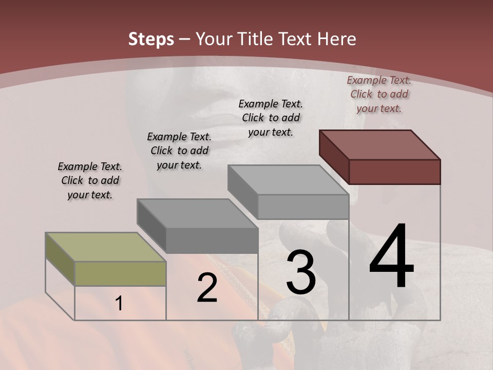 Stone Buddha Making Ok Sign From The Temple Of Nakhon Pathom, Thailand PowerPoint Template