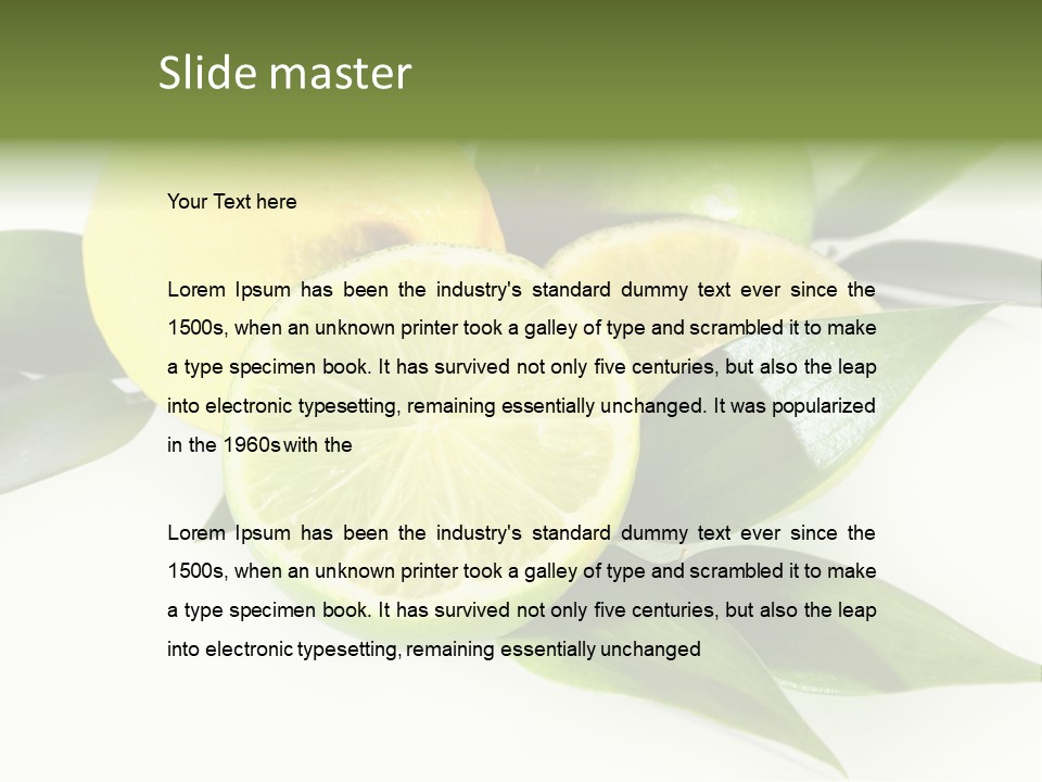 Green Lime PowerPoint Template