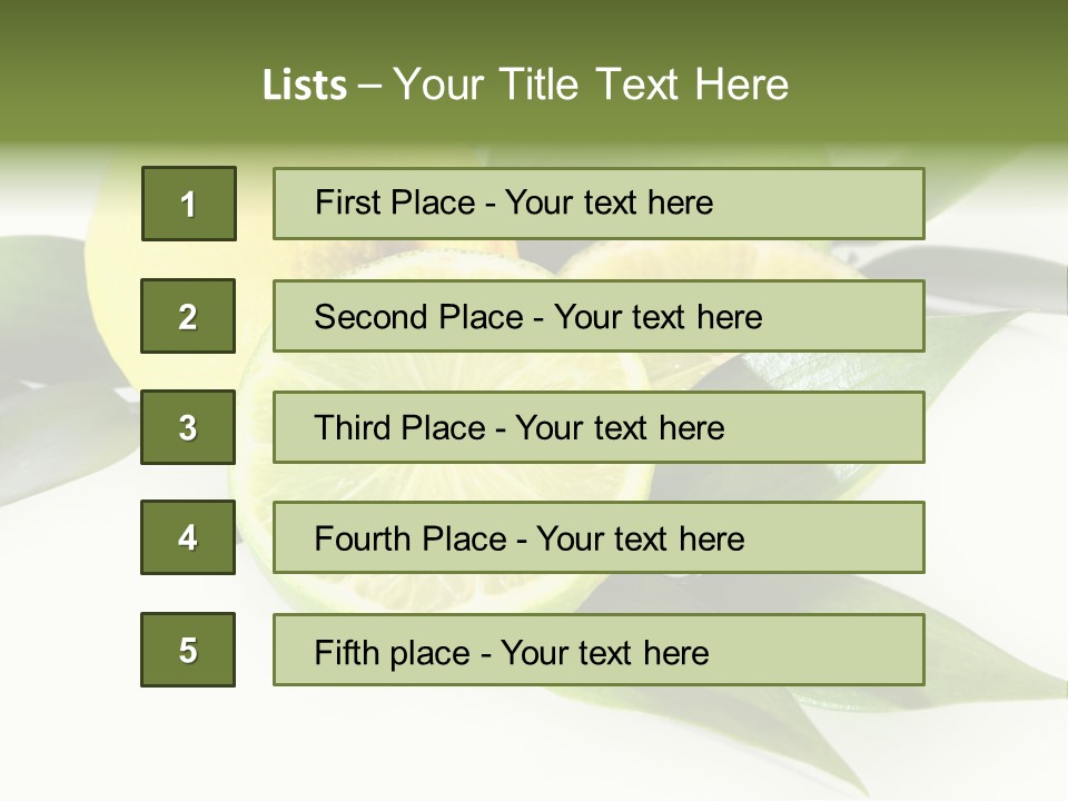 Green Lime PowerPoint Template