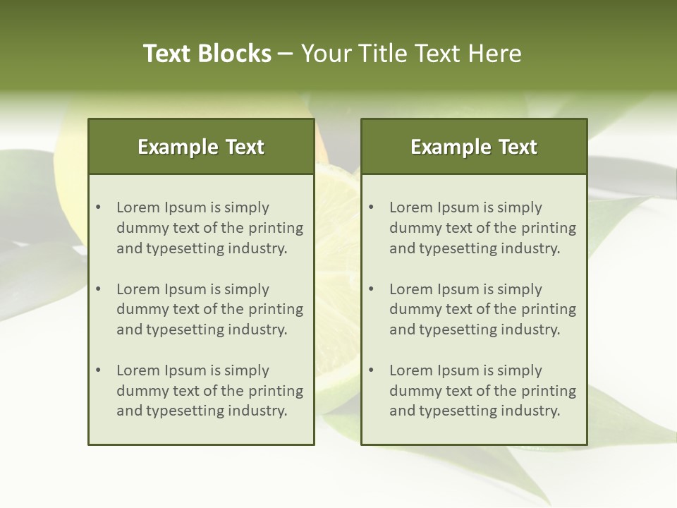 Green Lime PowerPoint Template