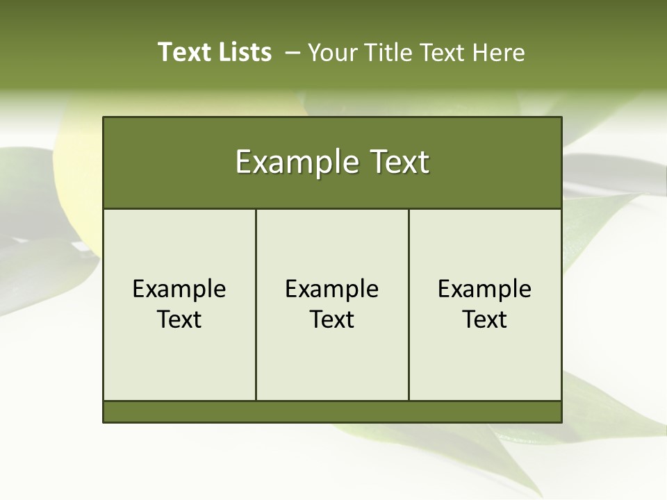 Green Lime PowerPoint Template