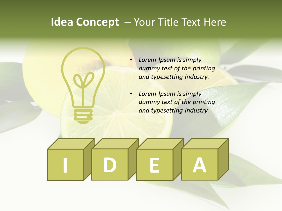 Green Lime PowerPoint Template