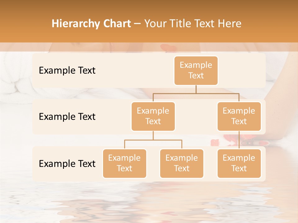 Beautiful Lady With Red Flower In Spa With Water PowerPoint Template