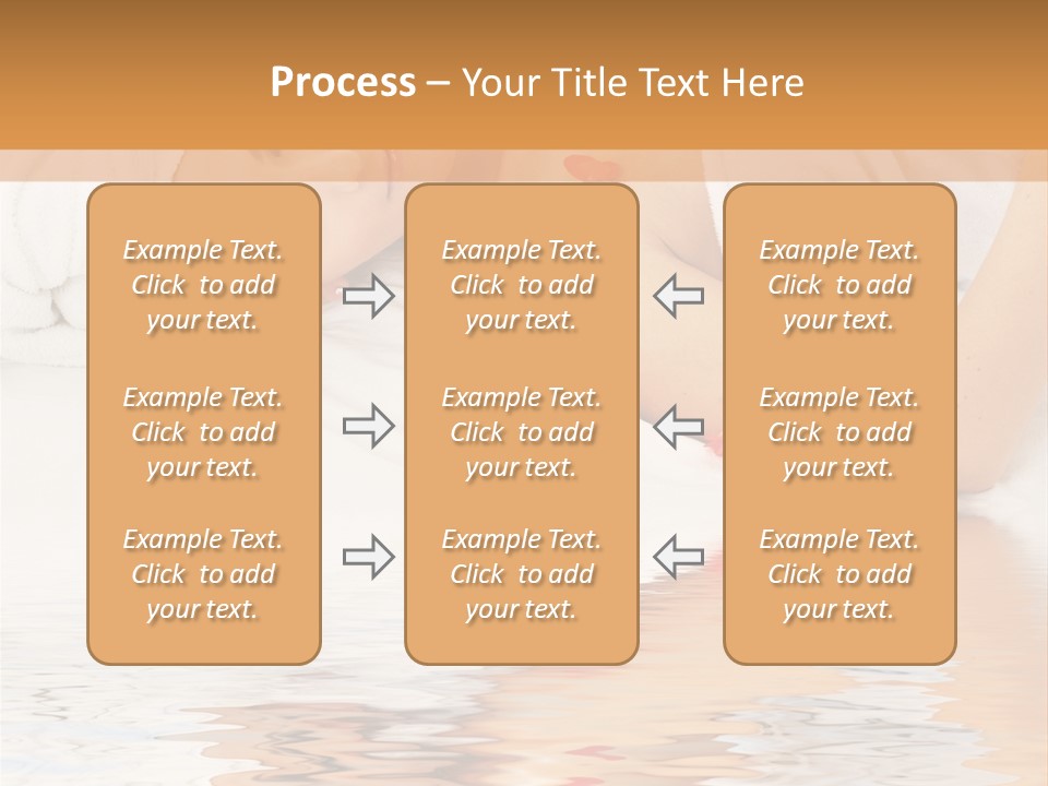 Beautiful Lady With Red Flower In Spa With Water PowerPoint Template