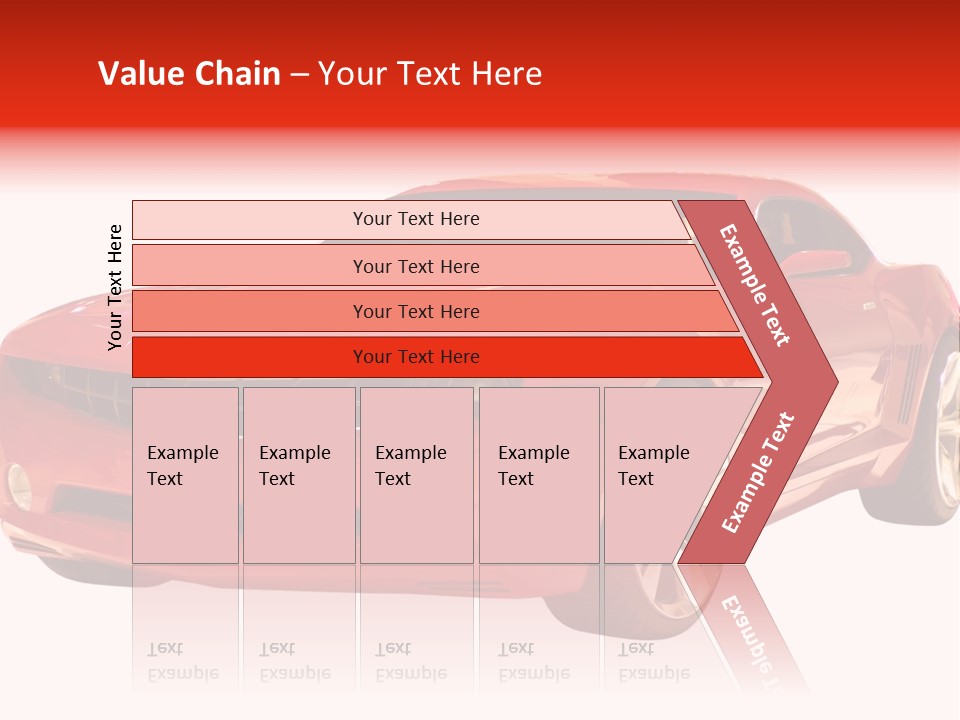A Fast Sports Car Isolated On A White Background PowerPoint Template