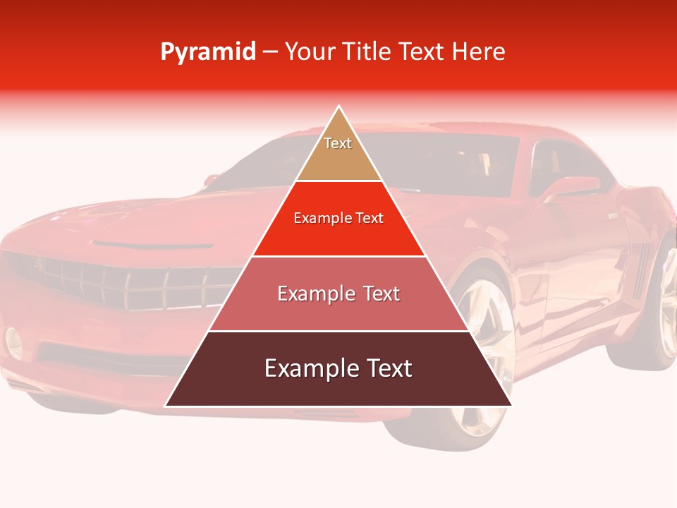 A Fast Sports Car Isolated On A White Background PowerPoint Template