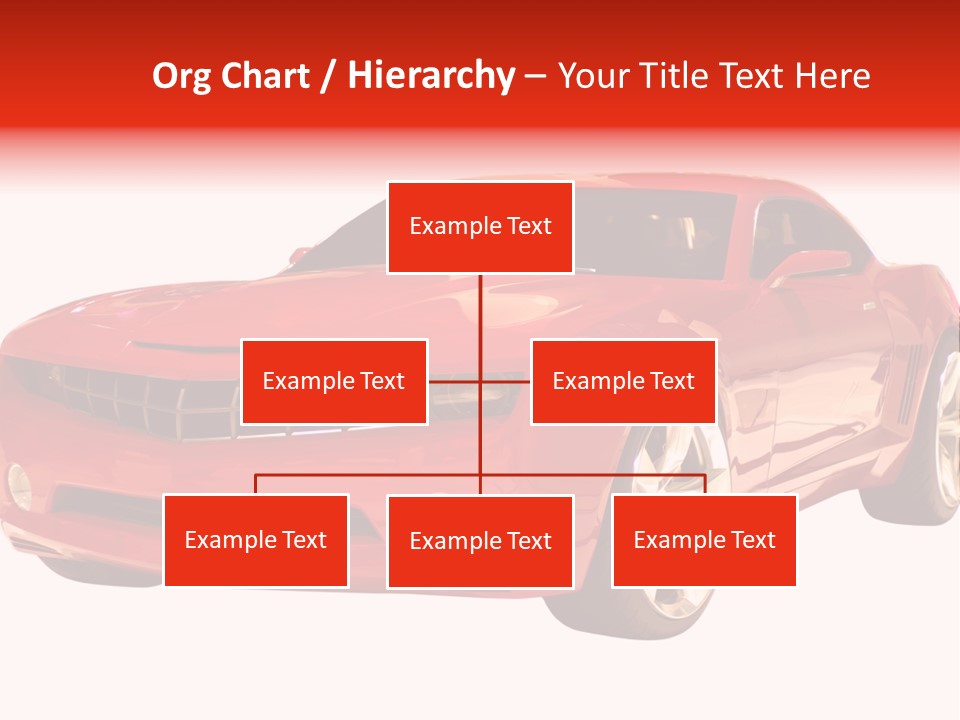 A Fast Sports Car Isolated On A White Background PowerPoint Template