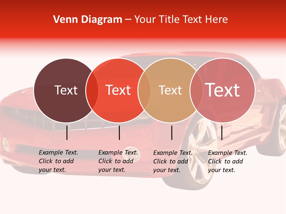 A Fast Sports Car Isolated On A White Background PowerPoint Template