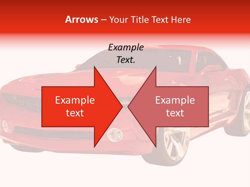 A Fast Sports Car Isolated On A White Background PowerPoint Template