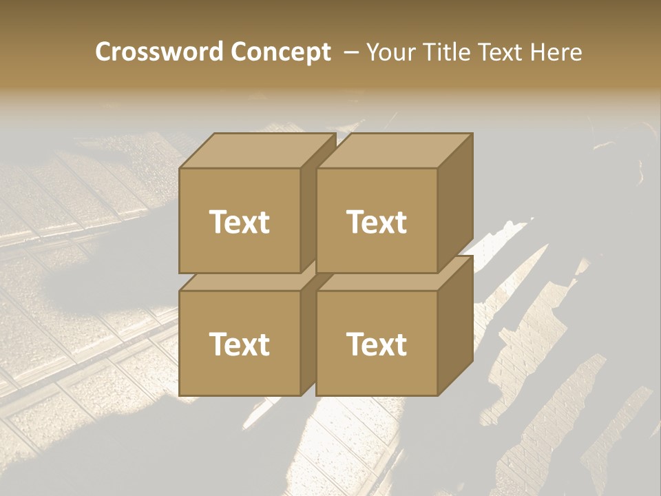 Shadows Of People Walking In A Street Of The City. The Afternoon Sun Gives A Warm And Dramatic Light. PowerPoint Template