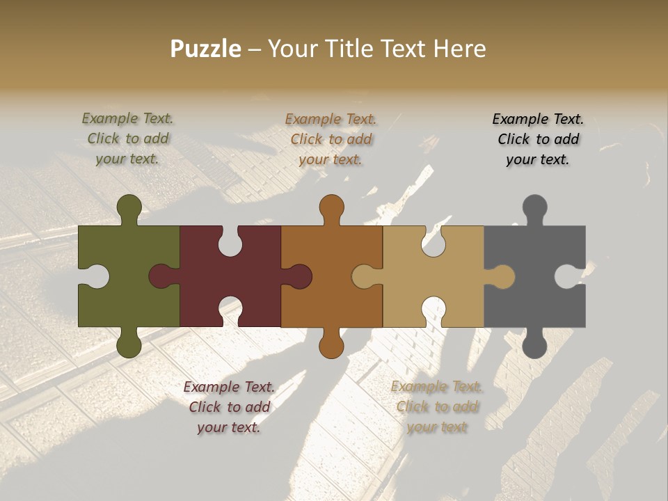 Shadows Of People Walking In A Street Of The City. The Afternoon Sun Gives A Warm And Dramatic Light. PowerPoint Template