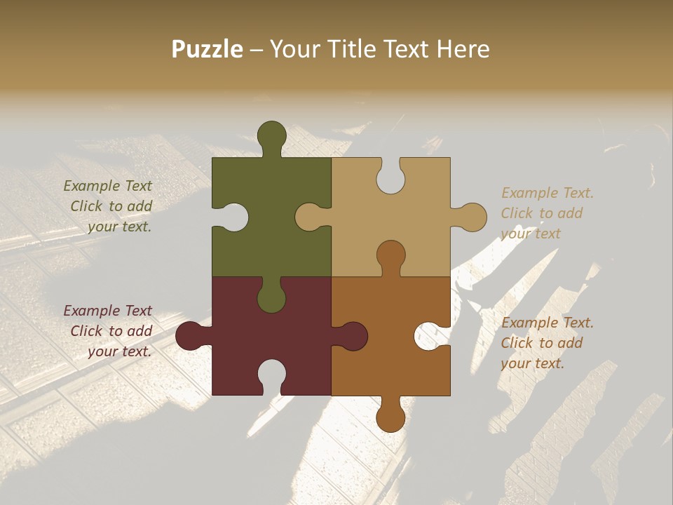 Shadows Of People Walking In A Street Of The City. The Afternoon Sun Gives A Warm And Dramatic Light. PowerPoint Template