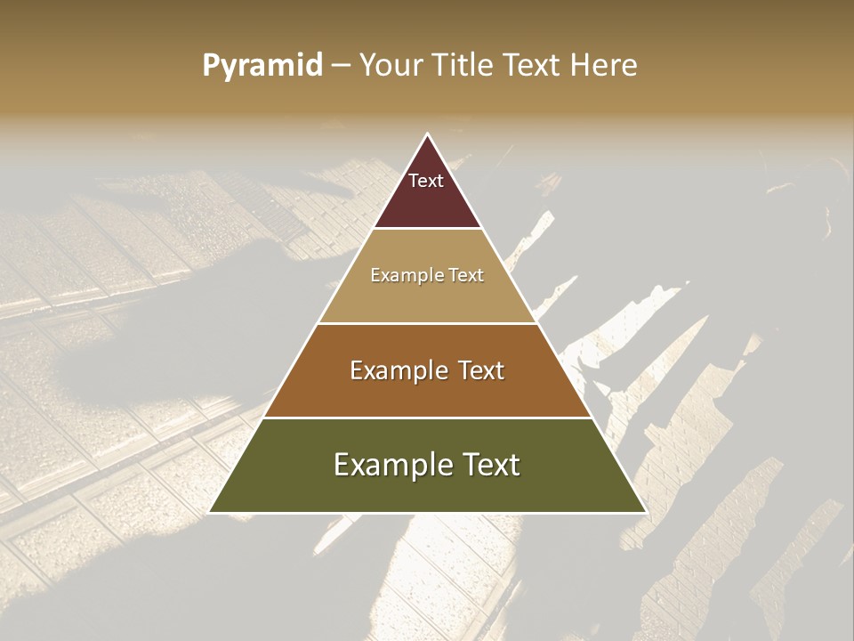 Shadows Of People Walking In A Street Of The City. The Afternoon Sun Gives A Warm And Dramatic Light. PowerPoint Template