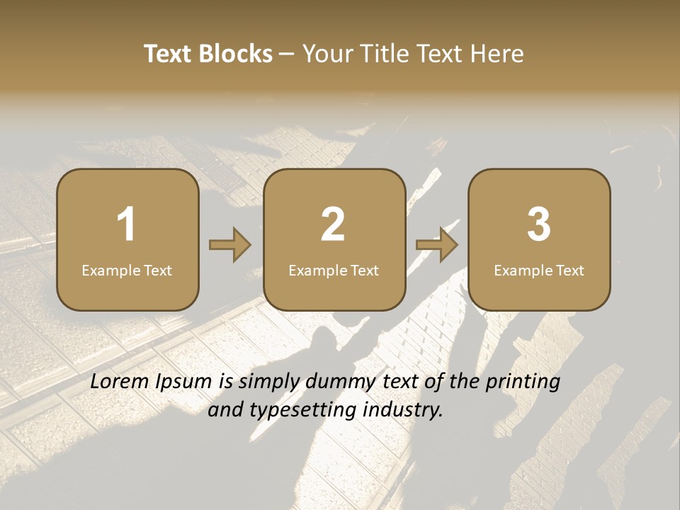 Shadows Of People Walking In A Street Of The City. The Afternoon Sun Gives A Warm And Dramatic Light. PowerPoint Template