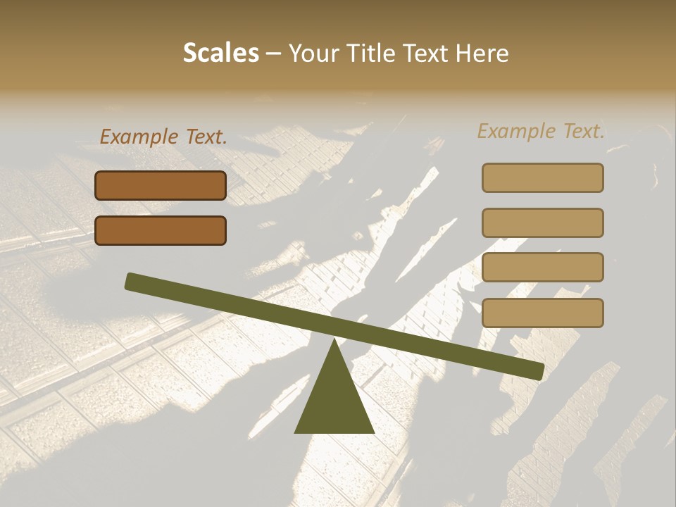 Shadows Of People Walking In A Street Of The City. The Afternoon Sun Gives A Warm And Dramatic Light. PowerPoint Template