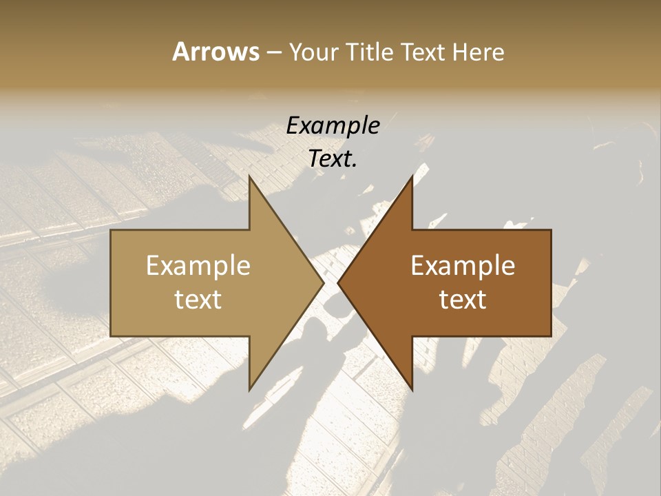 Shadows Of People Walking In A Street Of The City. The Afternoon Sun Gives A Warm And Dramatic Light. PowerPoint Template