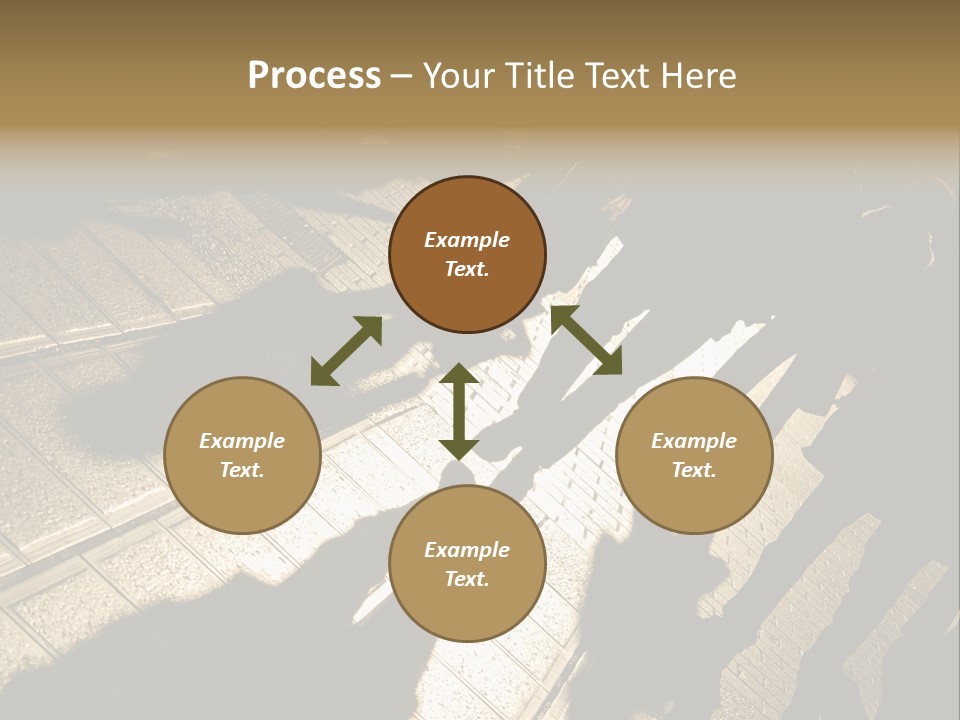 Shadows Of People Walking In A Street Of The City. The Afternoon Sun Gives A Warm And Dramatic Light. PowerPoint Template