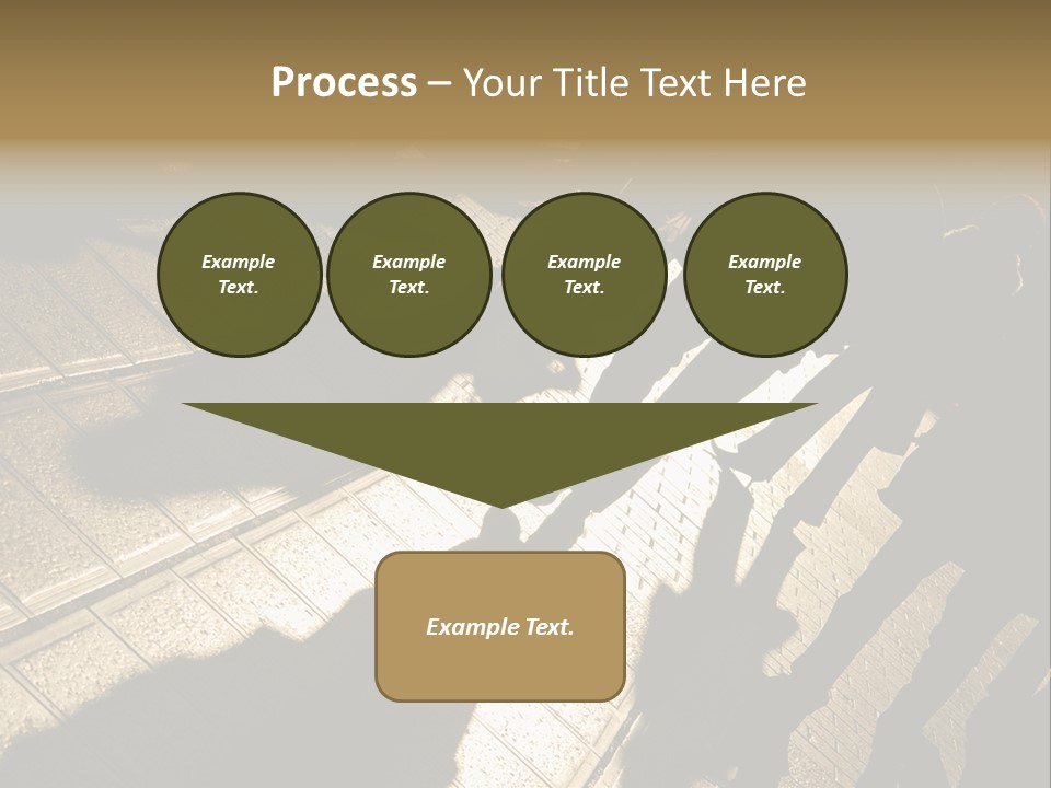 Shadows Of People Walking In A Street Of The City. The Afternoon Sun Gives A Warm And Dramatic Light. PowerPoint Template