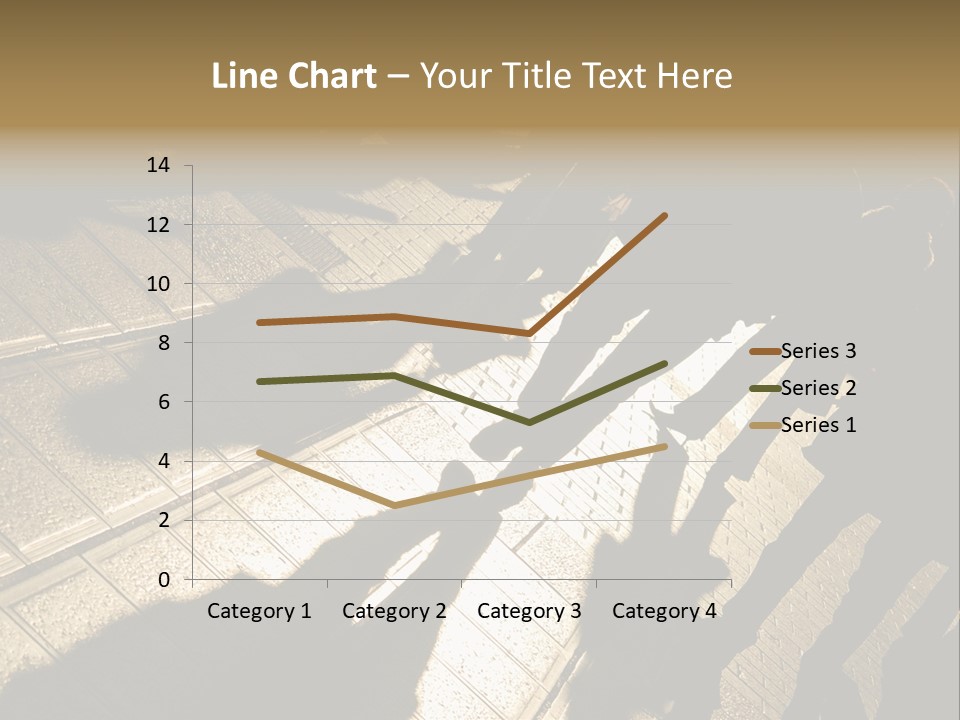 Shadows Of People Walking In A Street Of The City. The Afternoon Sun Gives A Warm And Dramatic Light. PowerPoint Template