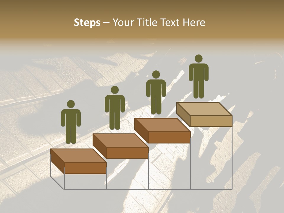 Shadows Of People Walking In A Street Of The City. The Afternoon Sun Gives A Warm And Dramatic Light. PowerPoint Template