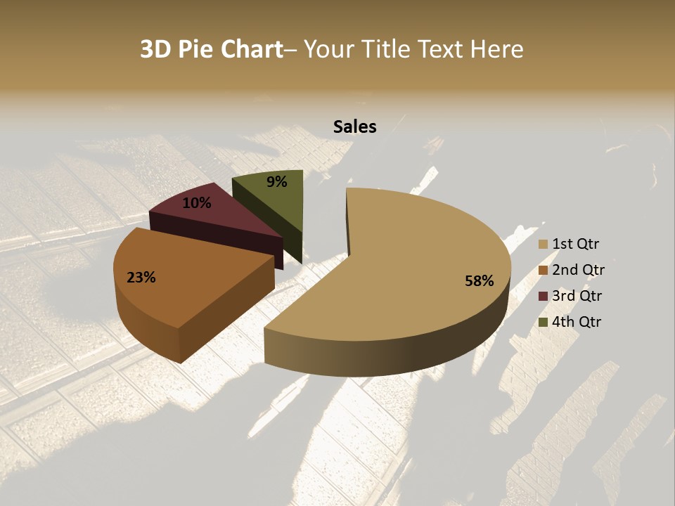 Shadows Of People Walking In A Street Of The City. The Afternoon Sun Gives A Warm And Dramatic Light. PowerPoint Template