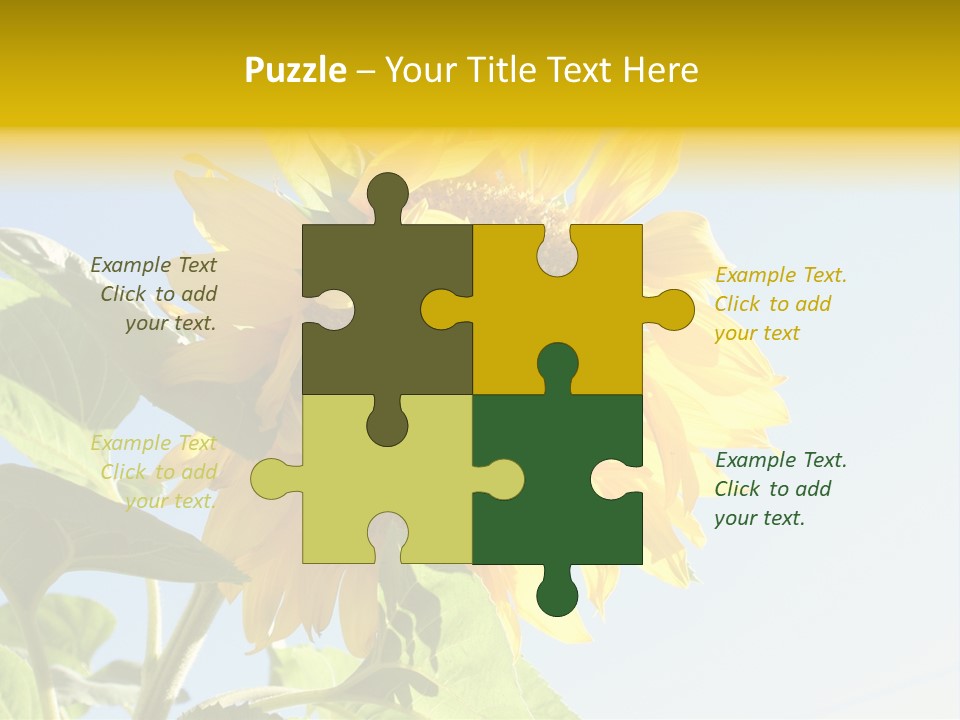 Sunflower PowerPoint Template