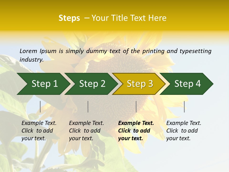 Sunflower PowerPoint Template
