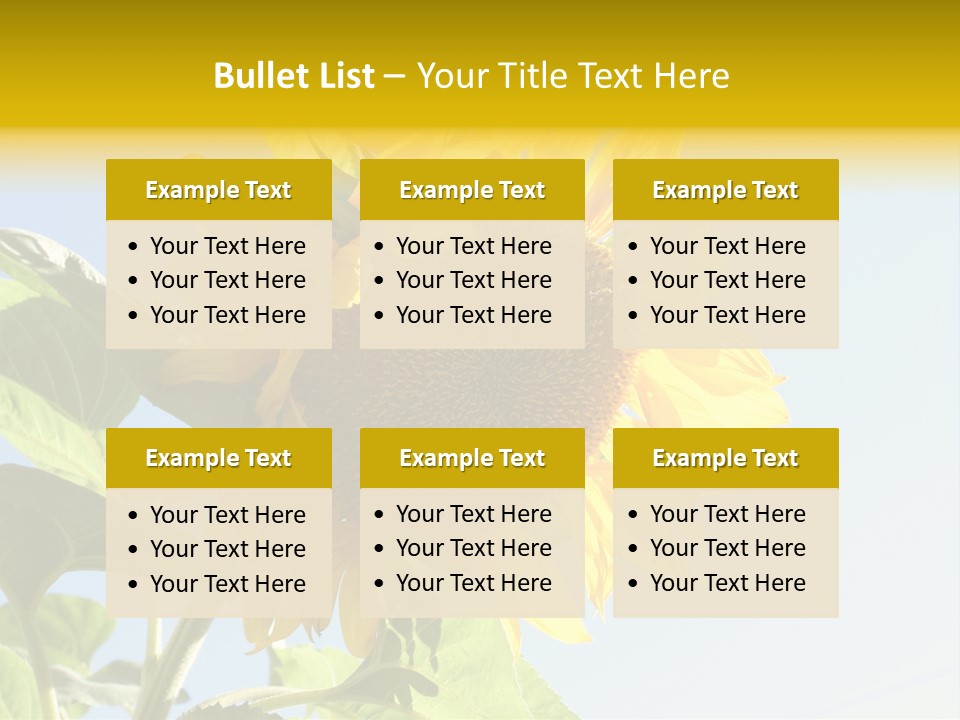 Sunflower PowerPoint Template