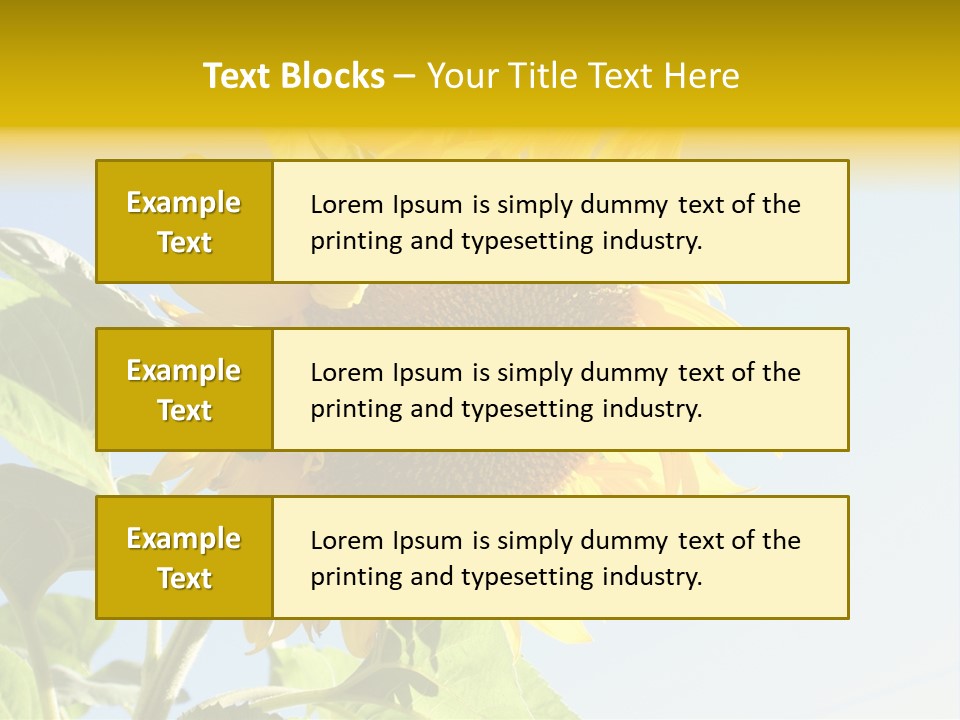 Sunflower PowerPoint Template