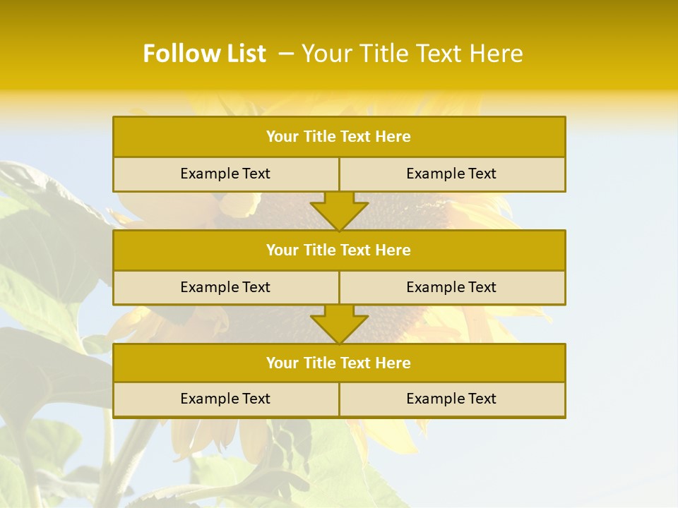Sunflower PowerPoint Template