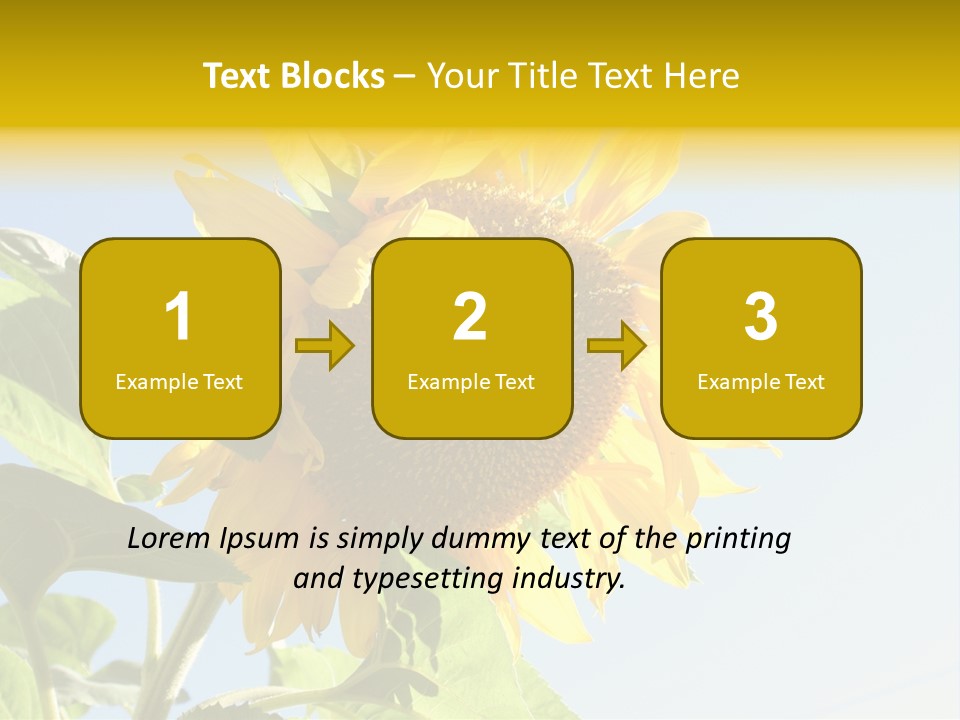 Sunflower PowerPoint Template
