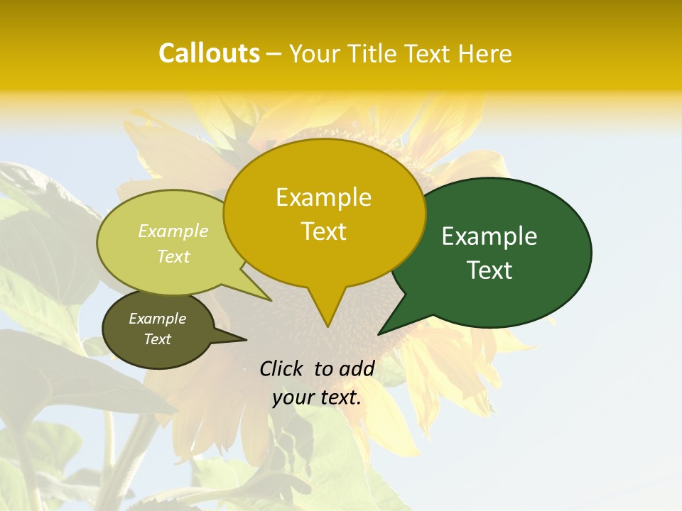 Sunflower PowerPoint Template