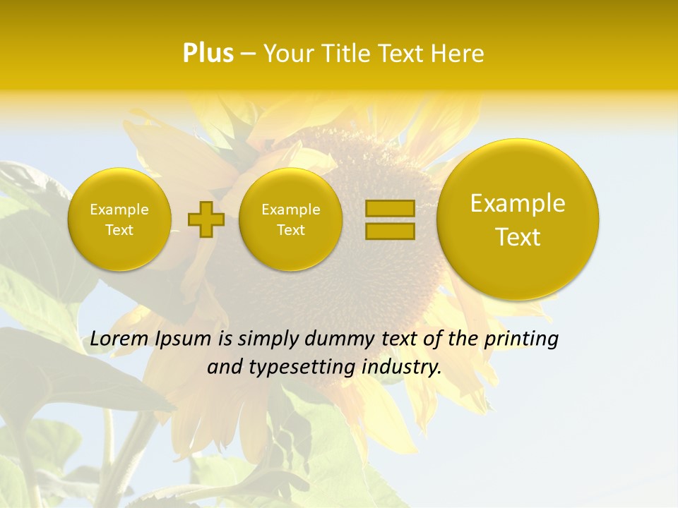 Sunflower PowerPoint Template