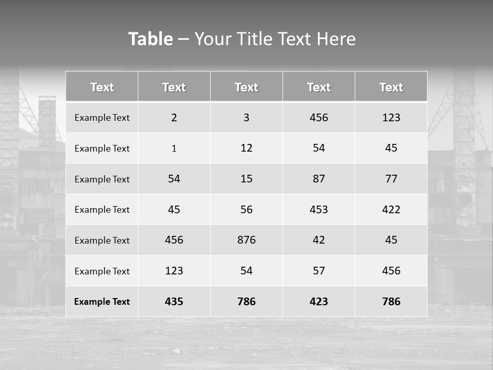 Old Factory PowerPoint Template