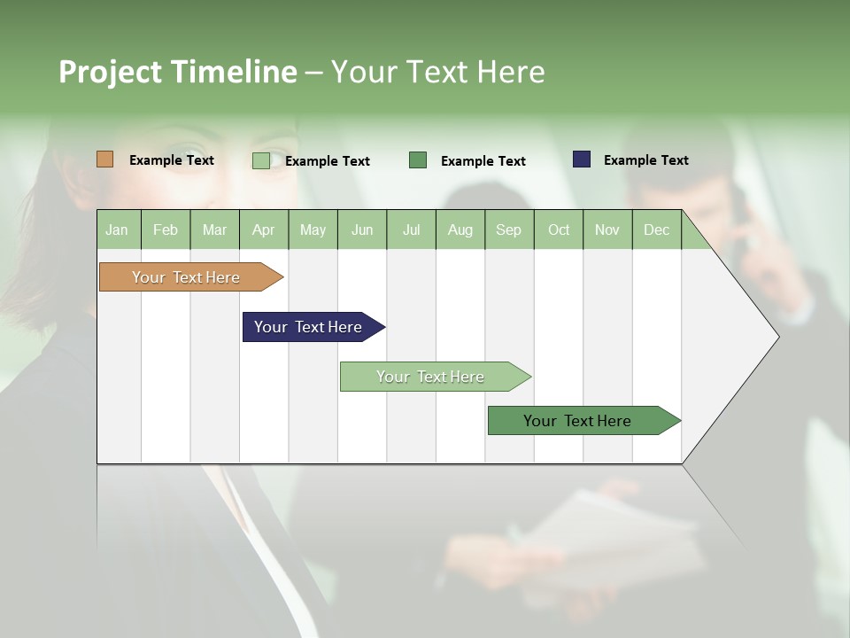 Face Of Pretty Professional With Charming Smile On The Background Of Colleagues PowerPoint Template