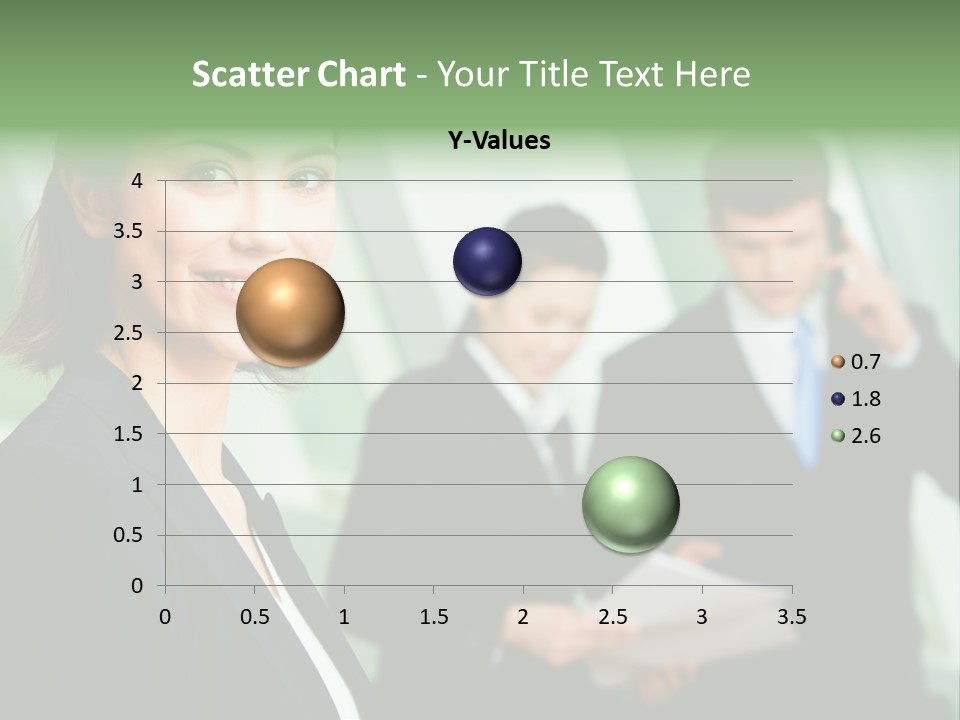 Face Of Pretty Professional With Charming Smile On The Background Of Colleagues PowerPoint Template
