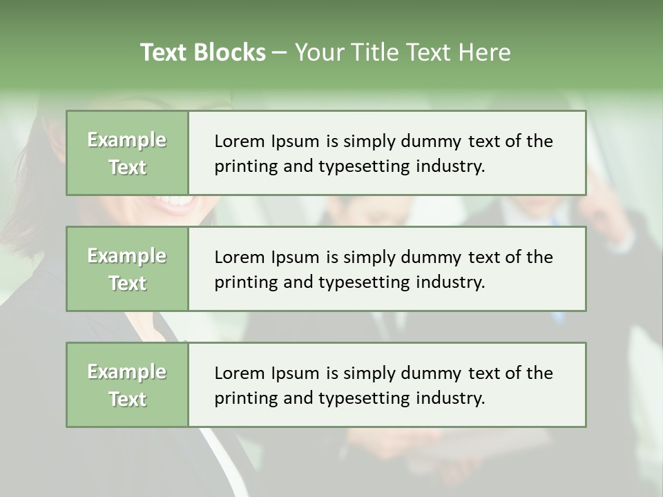 Face Of Pretty Professional With Charming Smile On The Background Of Colleagues PowerPoint Template