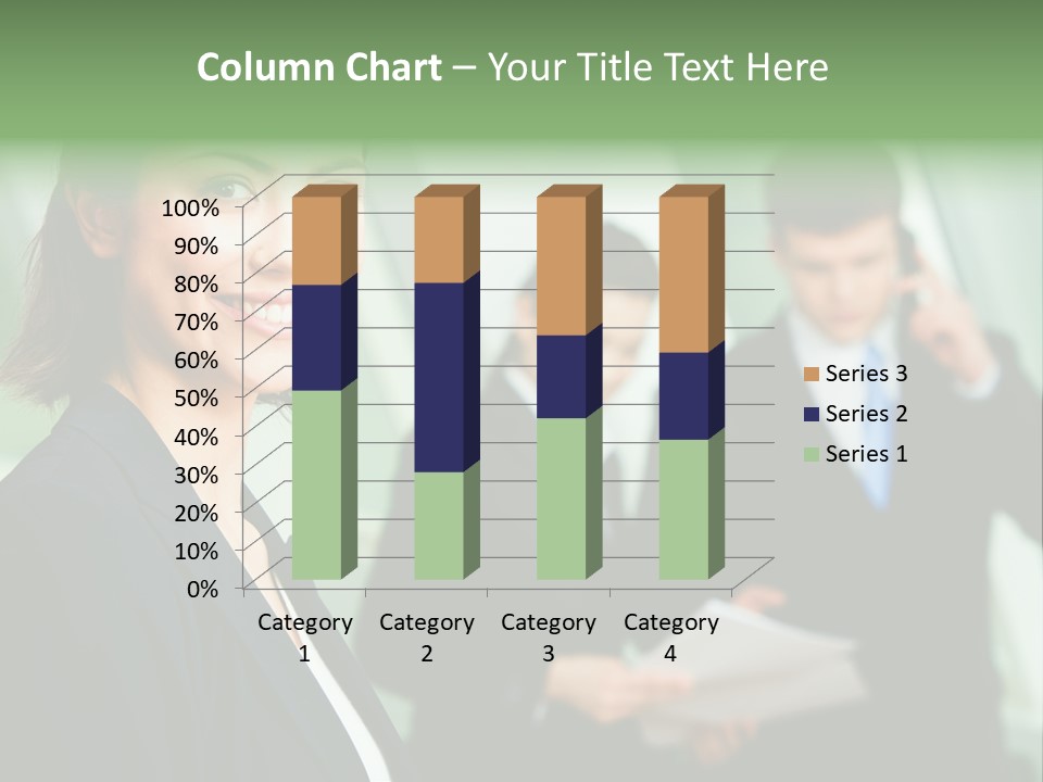 Face Of Pretty Professional With Charming Smile On The Background Of Colleagues PowerPoint Template