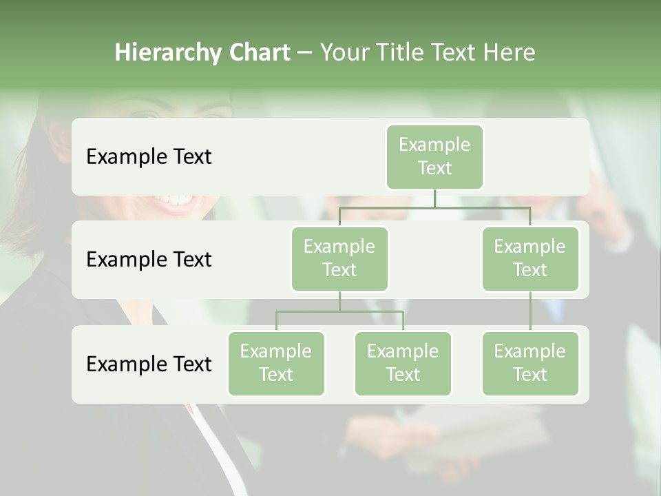 Face Of Pretty Professional With Charming Smile On The Background Of Colleagues PowerPoint Template