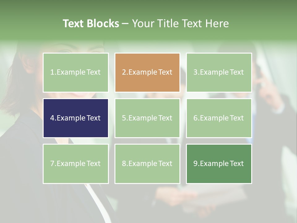 Face Of Pretty Professional With Charming Smile On The Background Of Colleagues PowerPoint Template