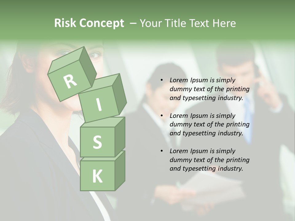 Face Of Pretty Professional With Charming Smile On The Background Of Colleagues PowerPoint Template